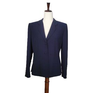 Navy Blue Blazer Jacket Jones New York Dress Classic